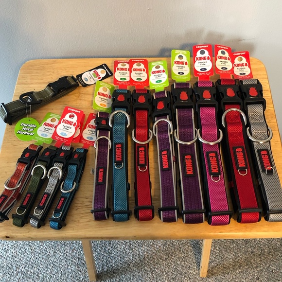 Kong Dog 2 Kong Premium Comfort Padded And Reflective Dog Collars